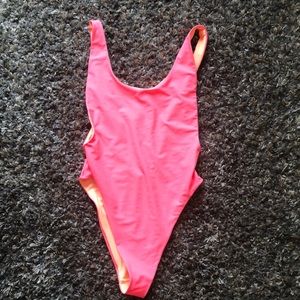 Neon pink One Piece Swimsuit